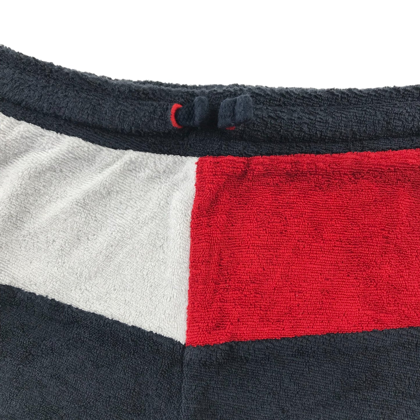 Tommy Hilfiger Shorts Age 10 Navy white and Red panelled Terrycloth Cotton