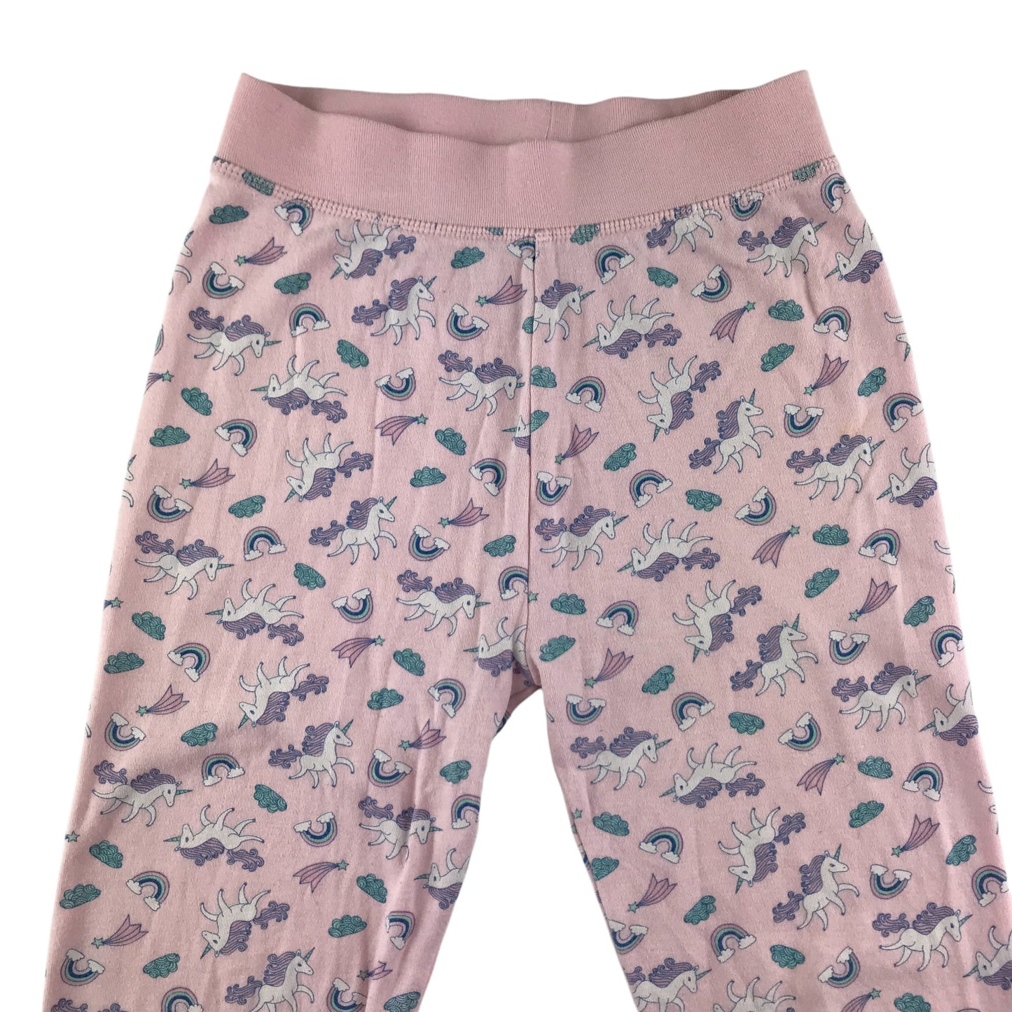 Lily & Dan pyjama set 5-6 years light pink unicorn long sleeve organic cotton