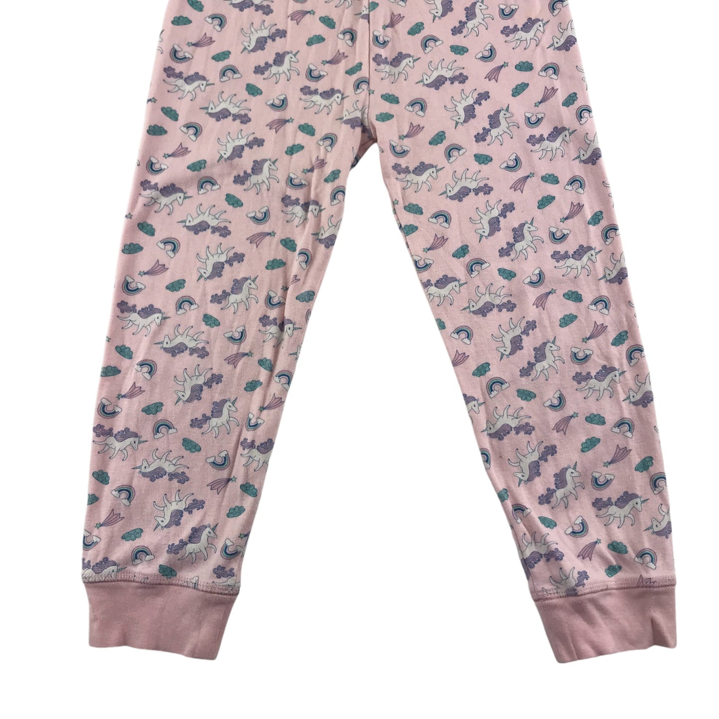 Lily & Dan pyjama set 5-6 years light pink unicorn long sleeve organic cotton