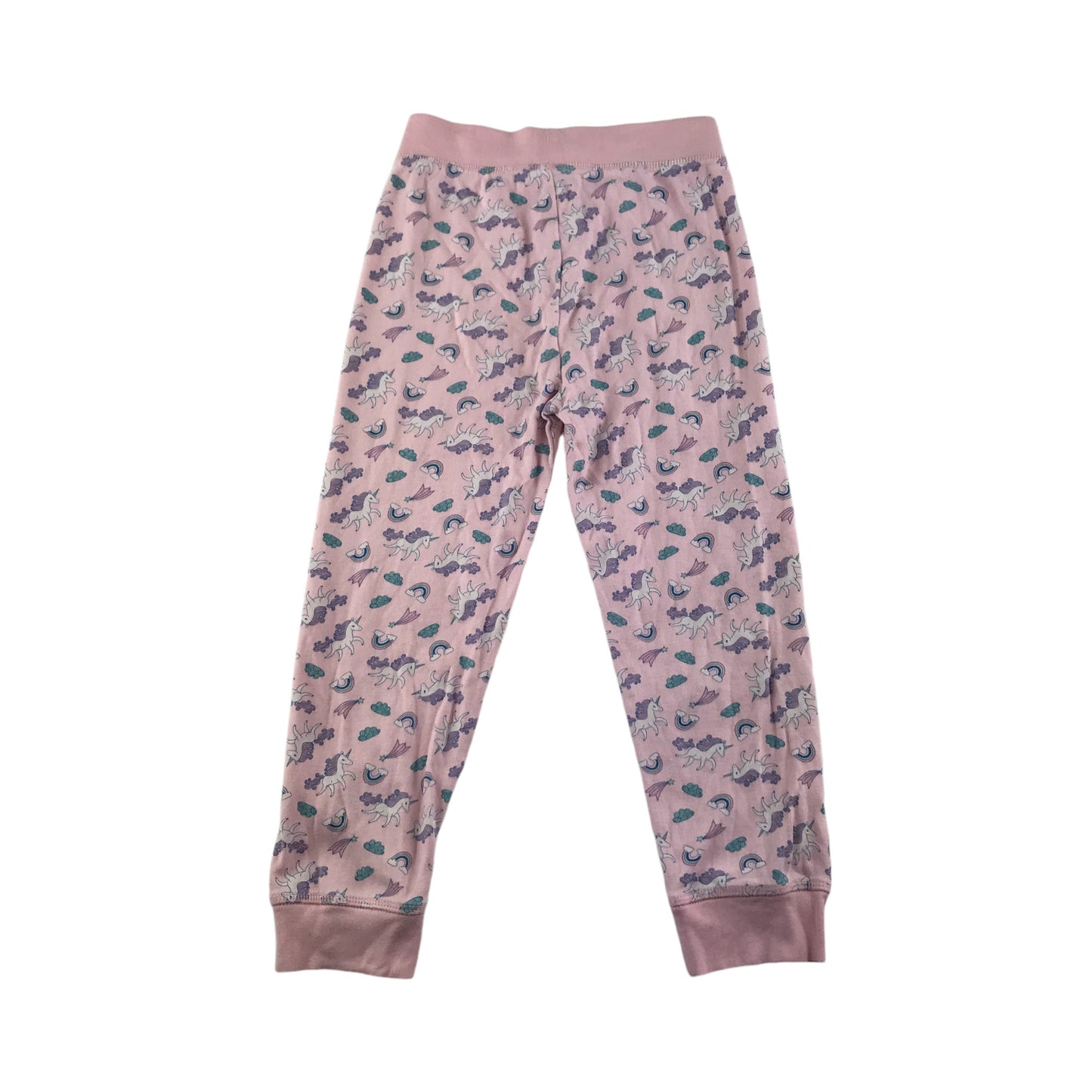 Lily & Dan pyjama set 5-6 years light pink unicorn long sleeve organic cotton