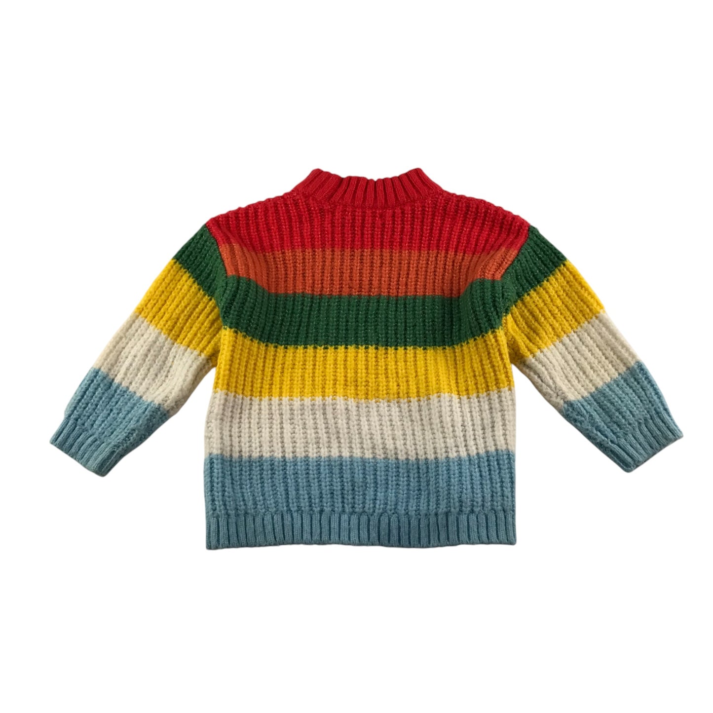 M&S jumper 6-7 years multicolour stripy knitted pullover