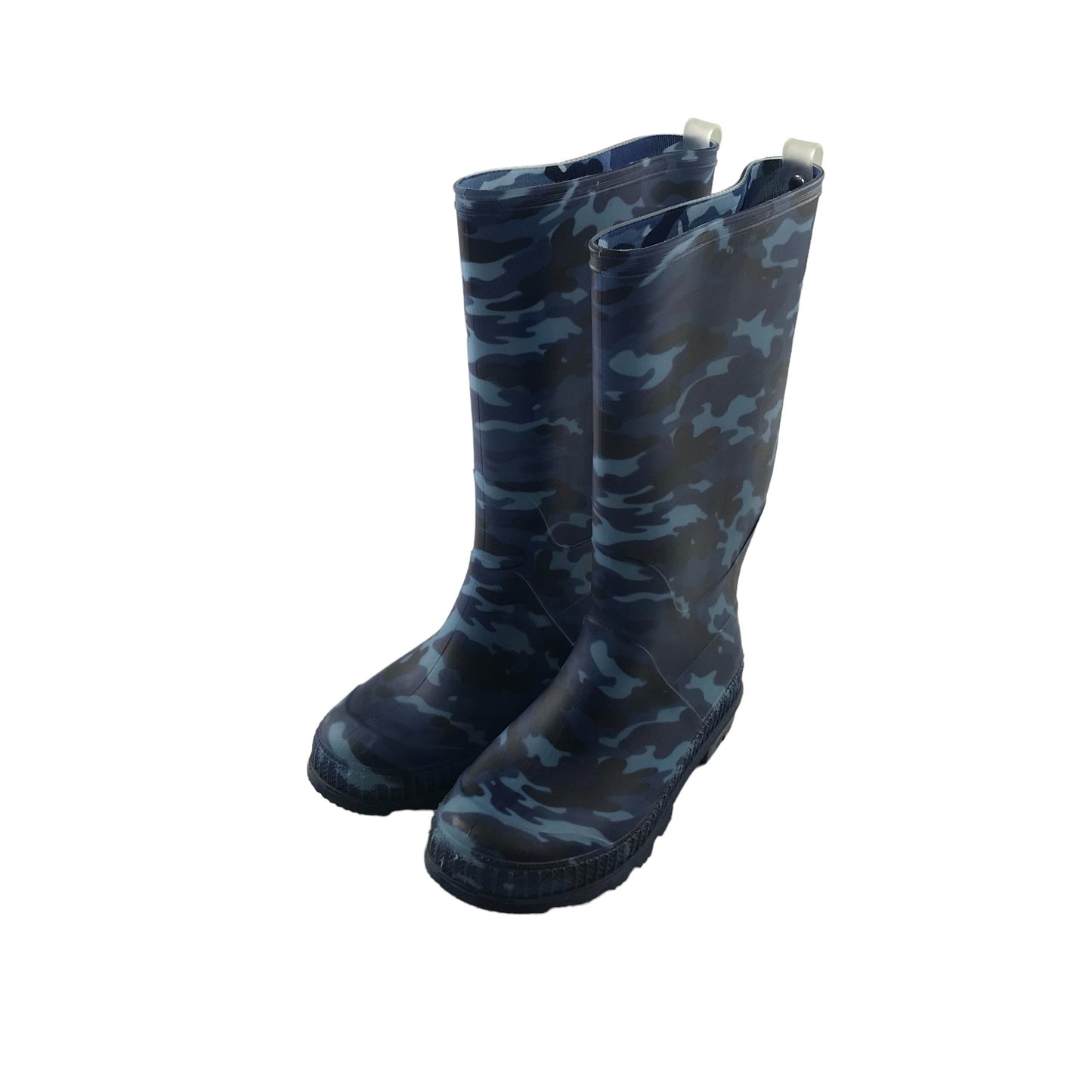 F&F wellies shoe size 13 junior navy and blue camo pattern