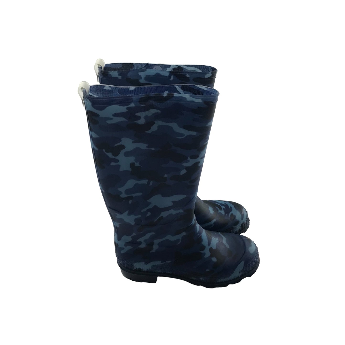 F&F wellies shoe size 13 junior navy and blue camo pattern