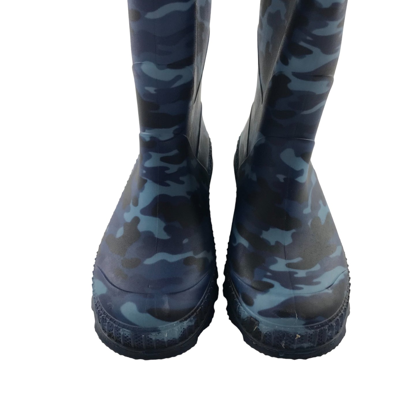 F&F wellies shoe size 13 junior navy and blue camo pattern