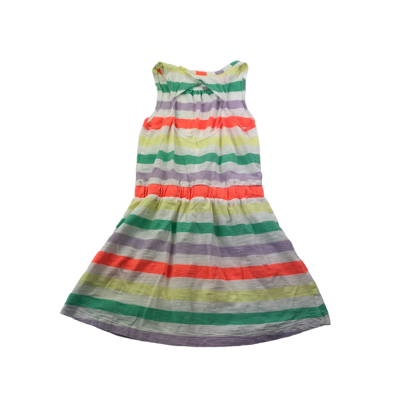 Next Multicoloured Stripy Summer Dress Age 7