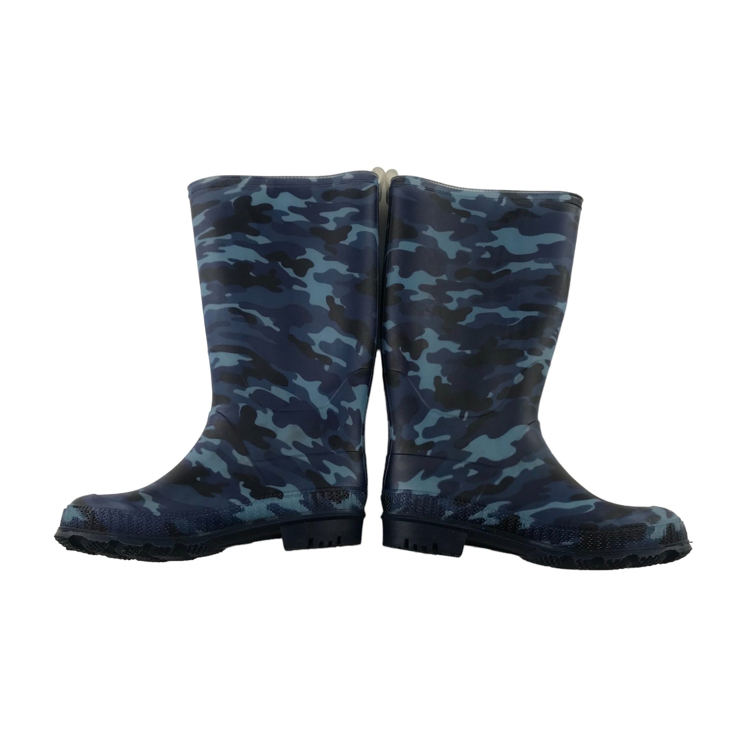 F&F wellies shoe size 13 junior navy and blue camo pattern