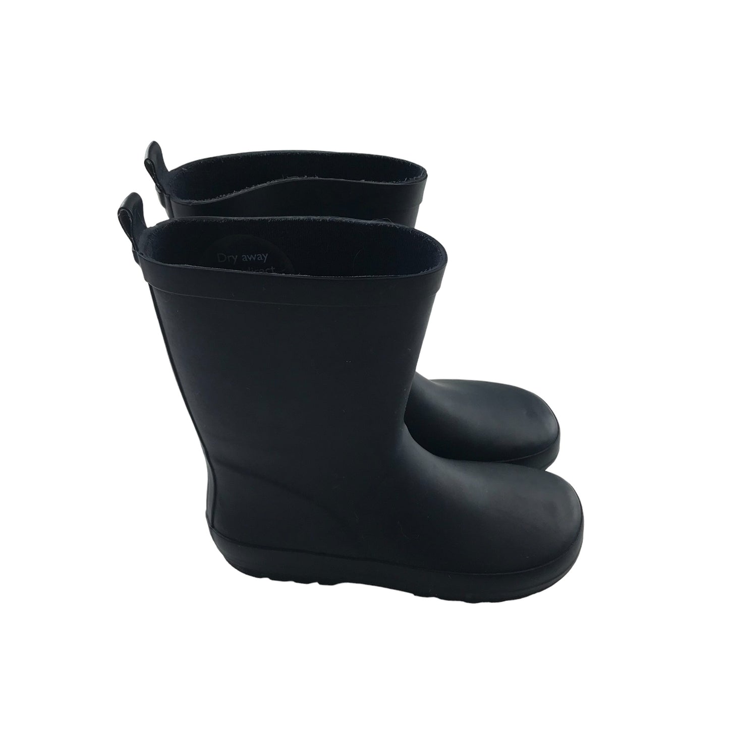 Wellies shoe size 2 black plain