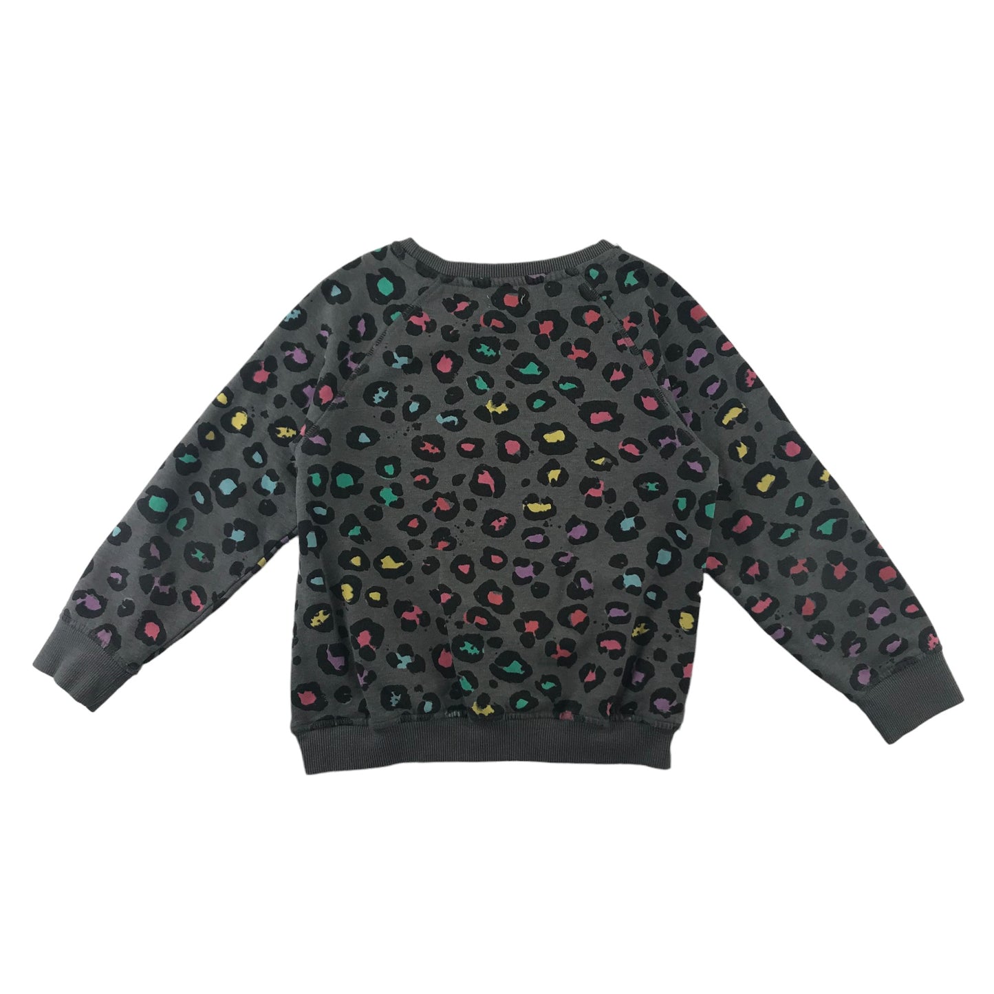 Next sweater 9 years grey multicoloured animal graphic print jersey