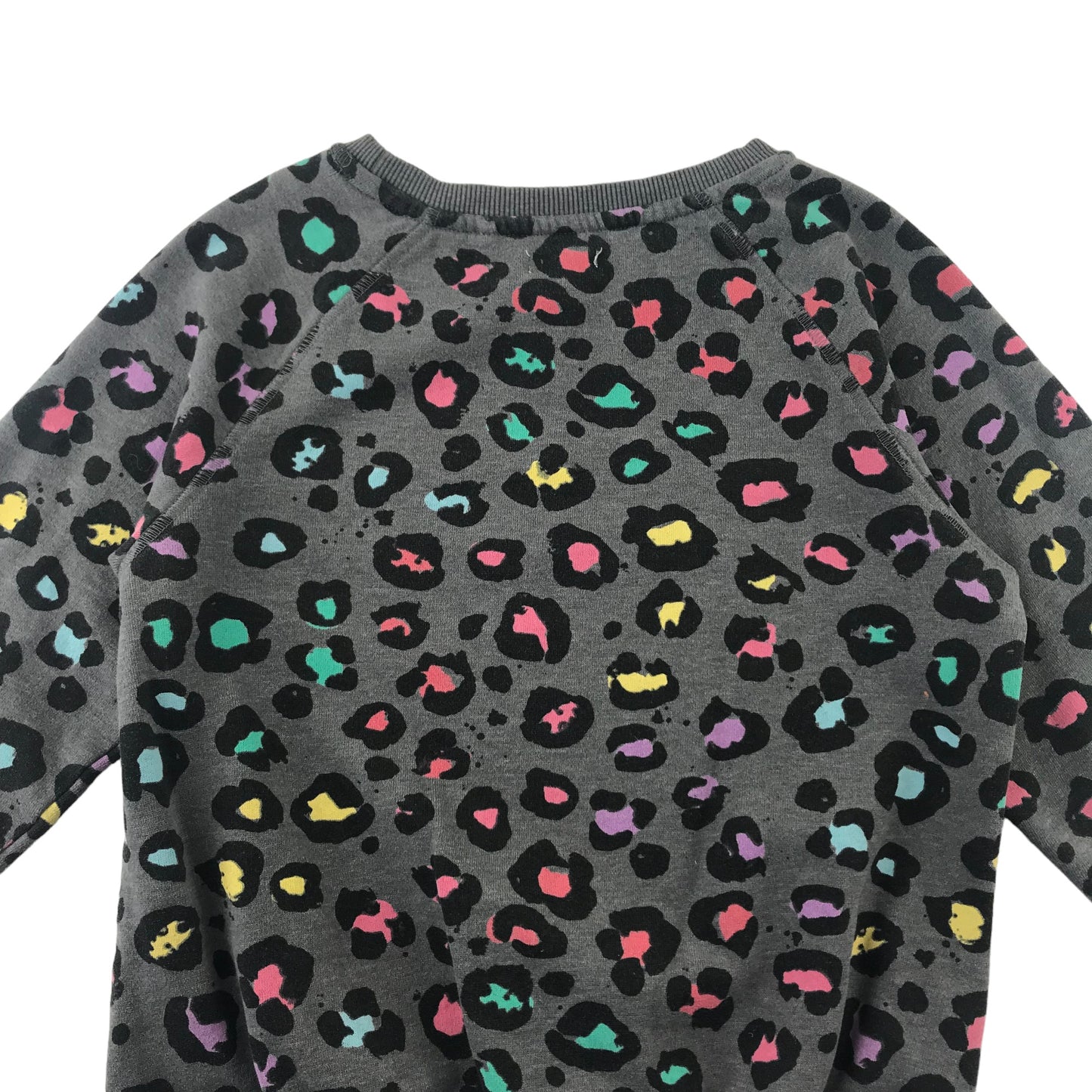 Next sweater 9 years grey multicoloured animal graphic print jersey