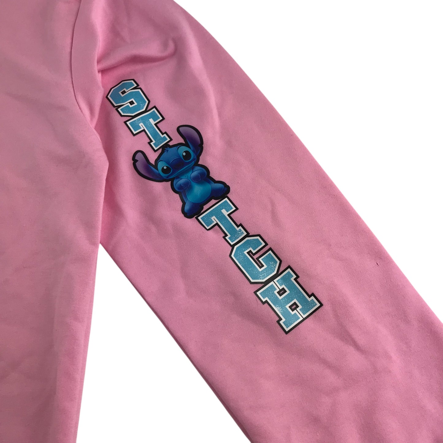 Lilo & Stitch hoodie and joggers set 12-13 years black and pink