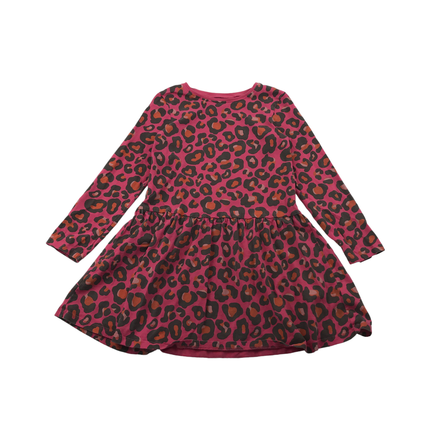 Next Pink Leopard Print Pattern Dress Age 6