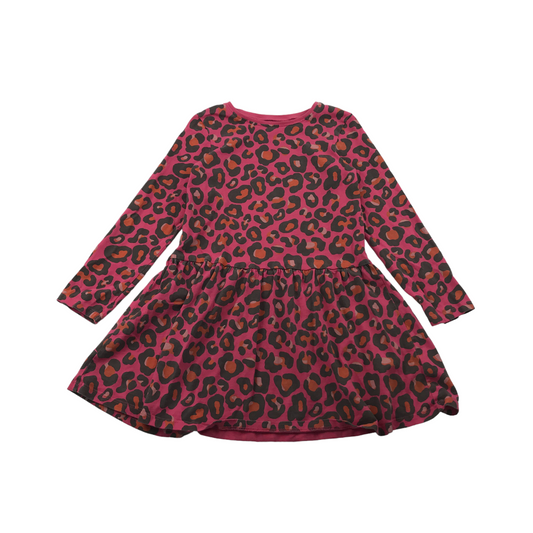 Next Pink Leopard Print Pattern Dress Age 6