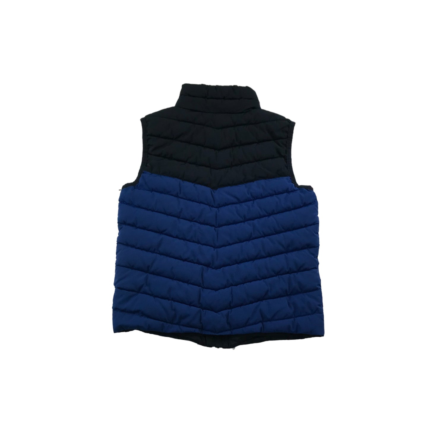 Joules Gilet Age 5 Navy and Blue Light Puffer with full zip and high collar