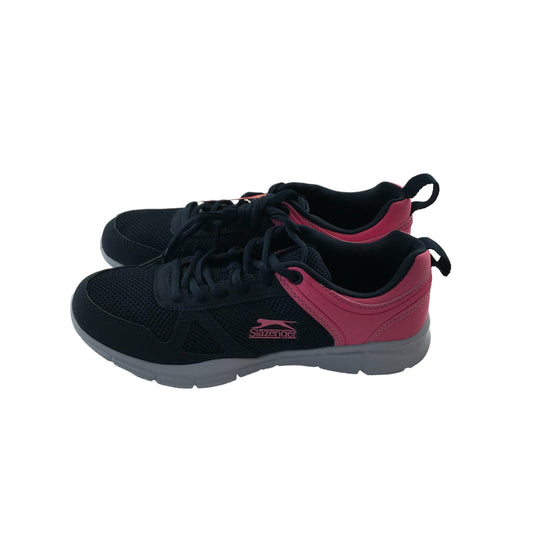 Slazenger Trainers Shoe Size 6 Navy and Pink Memory Foam Soles