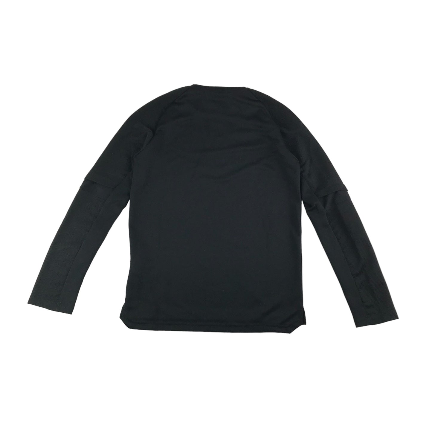 Adidas Sweater Age 11 Black Long Sleeve Sports Top Half Zipper