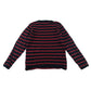 H&M jumper 7-8 years red and navy stripy light layer cotton