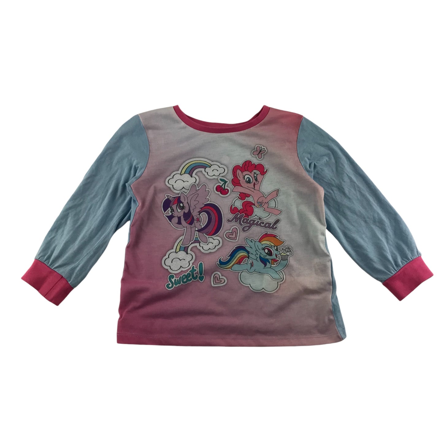 Pyjama set 4-5 years blue and pink My Little Pony long sleeve