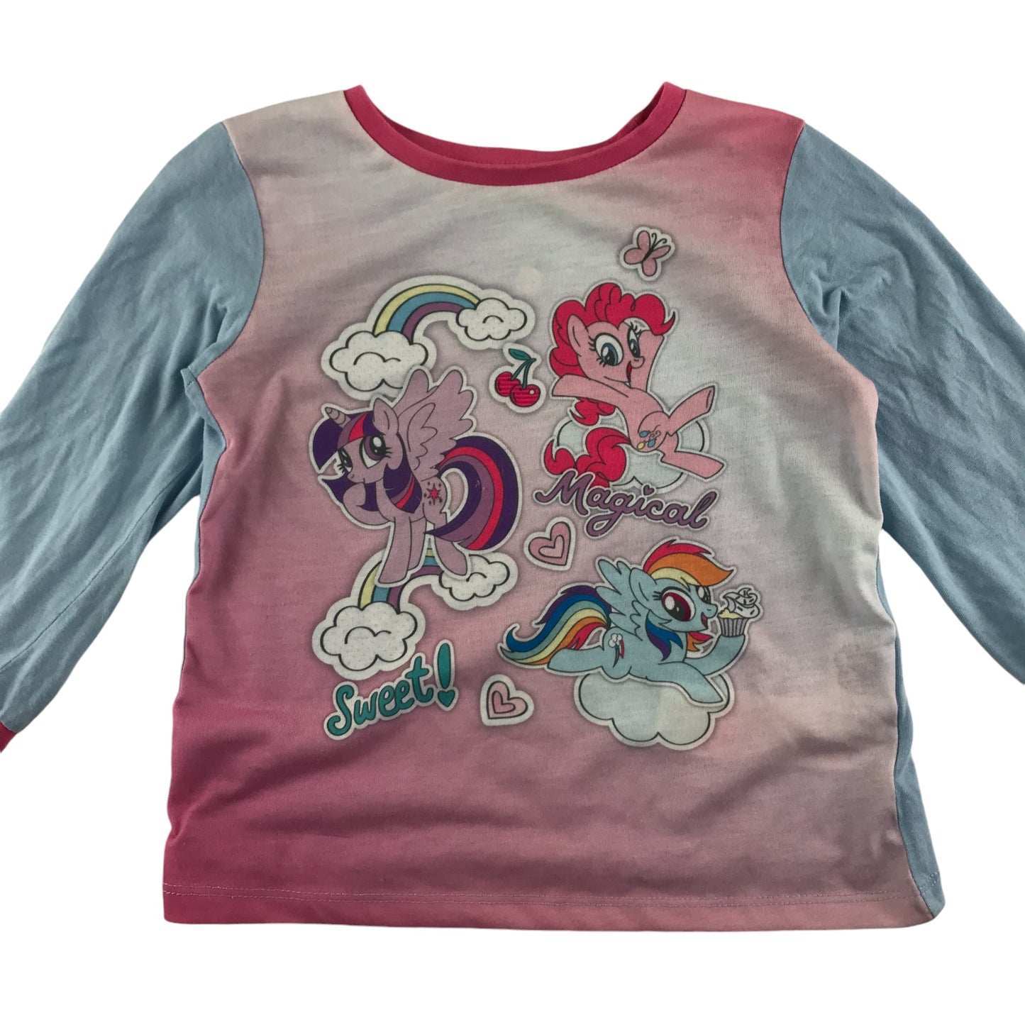 Pyjama set 4-5 years blue and pink My Little Pony long sleeve