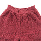 M&S Shorts Age 8 Burnt Red Plain Lace Pattern Cotton
