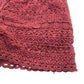 M&S Shorts Age 8 Burnt Red Plain Lace Pattern Cotton