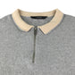 George Polo shirt 14-15 years grey knitted with zipper collar cotton