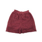 M&S Shorts Age 8 Burnt Red Plain Lace Pattern Cotton