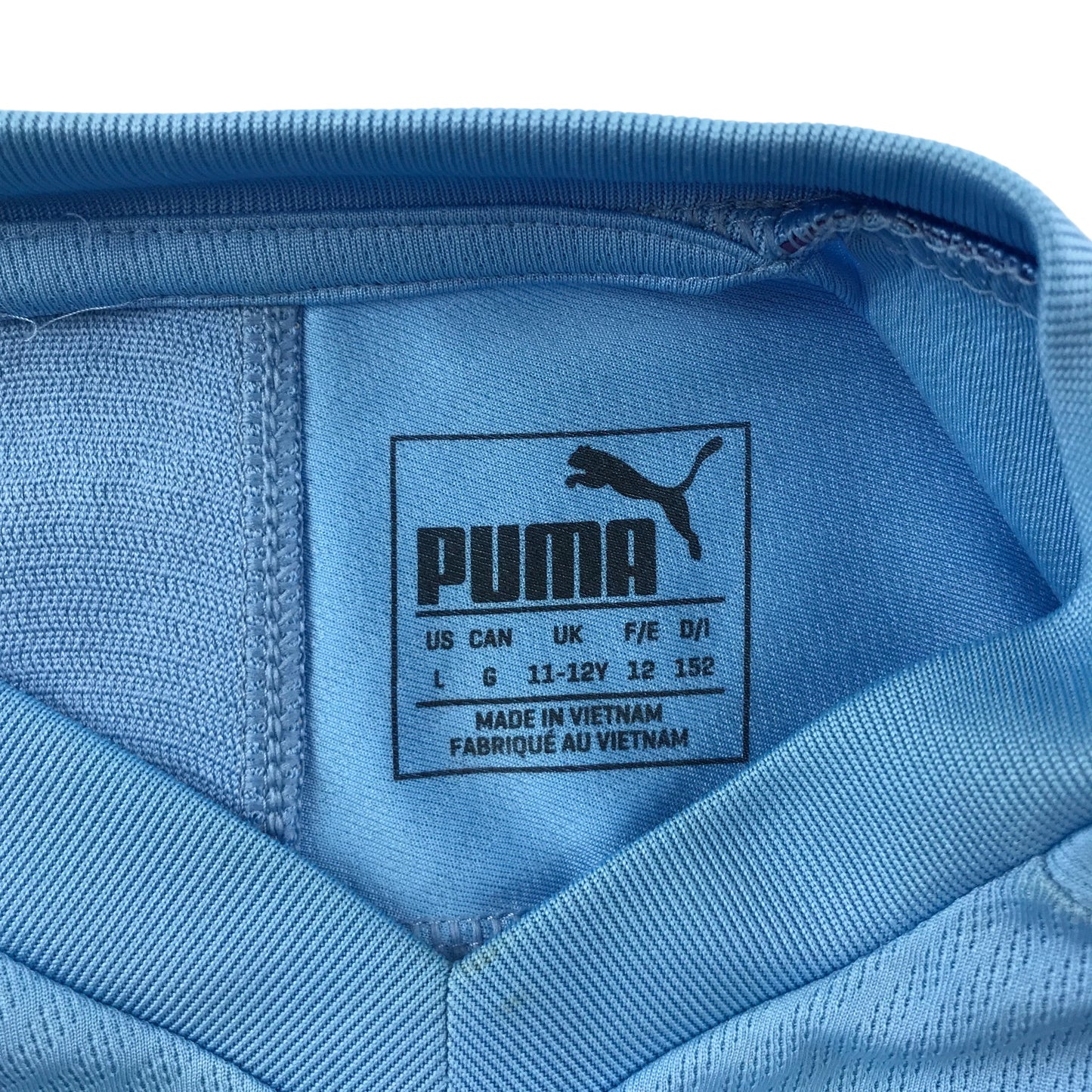 Puma sports top 11-12 years blue Manchester City De Bruyne 17