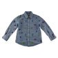Debenhams shirt 4-5 years blue dinosaur robot and space graphic print cotton