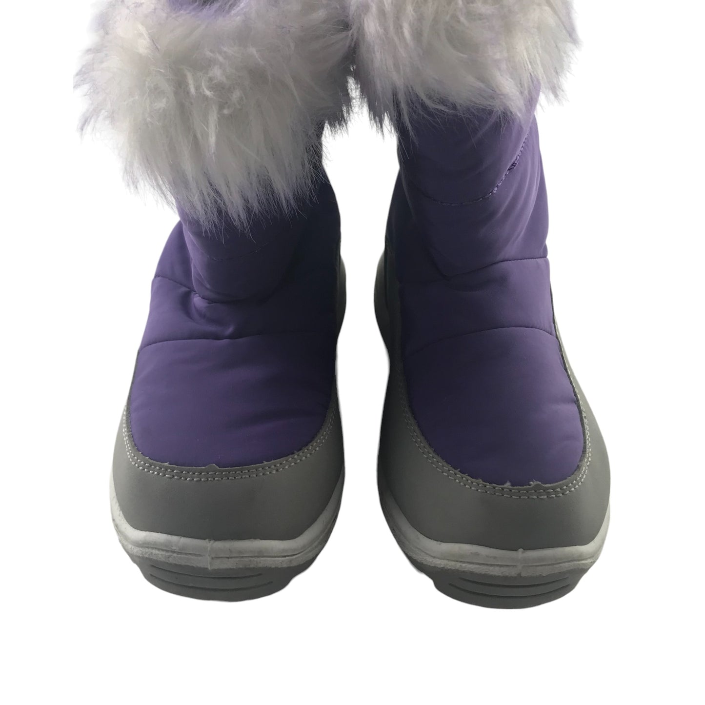 Trespass winter boots shoe size 9 junior purple warm lined