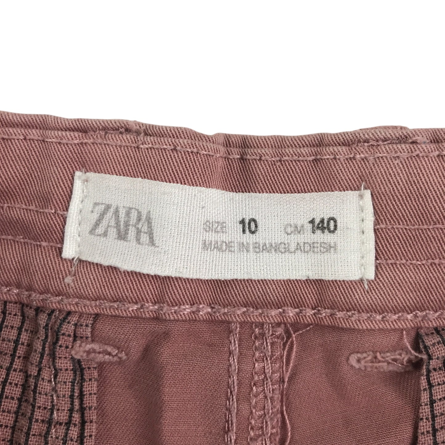 Zara shorts 9-10 years mauve chino style