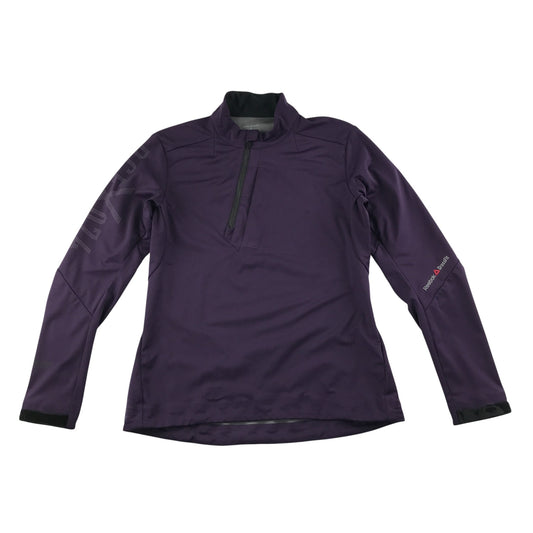 Reebok sport sweater women's S purple CrossFit quarter zipper