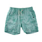 H&M shorts 9-10 years turquoise tie dye white draw strings cotton