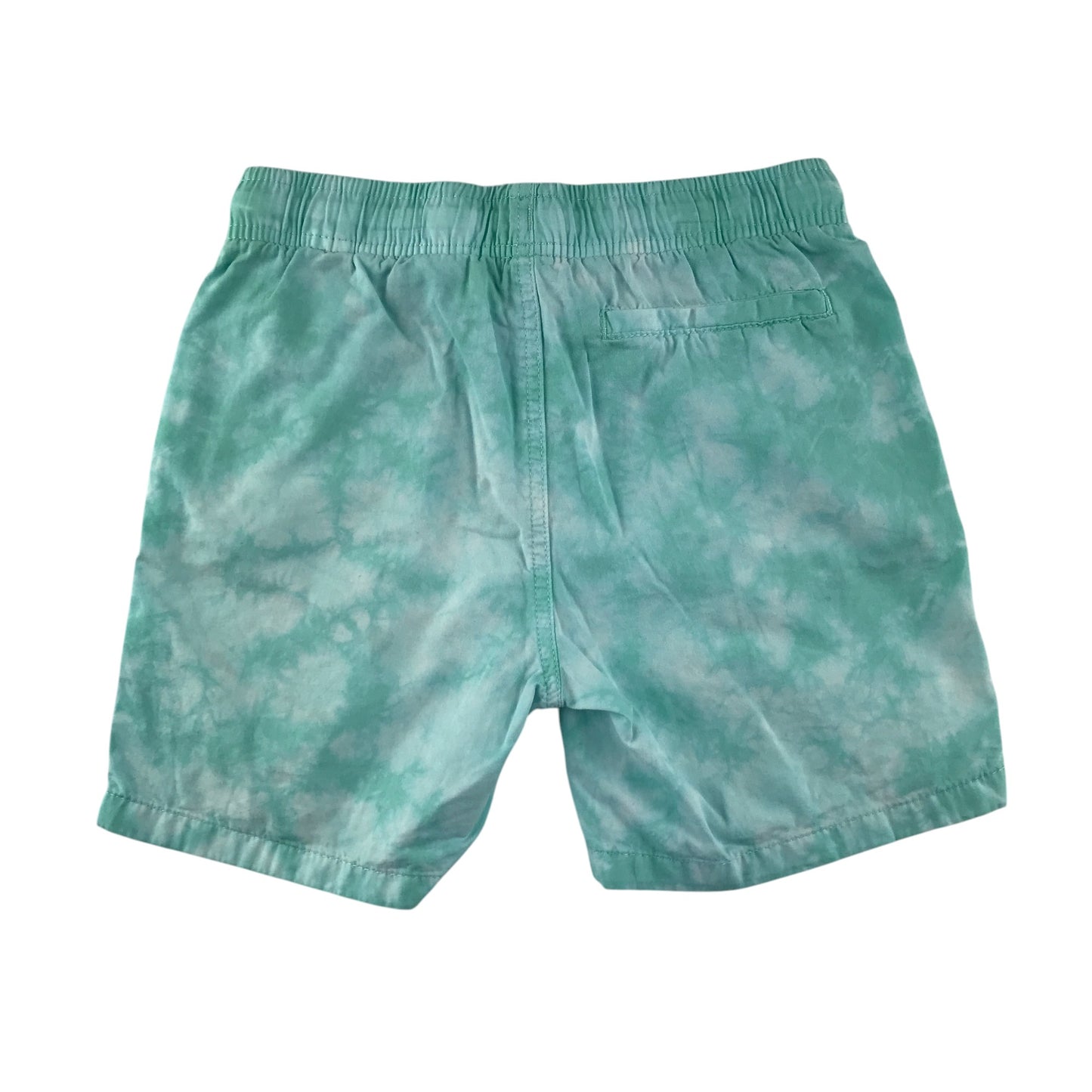 H&M shorts 9-10 years turquoise tie dye white draw strings cotton