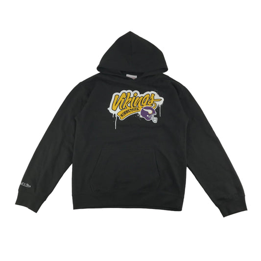 Vikings Minnesota Hoodie Age 13-15 Black Long Sleeve NFL