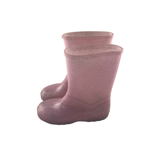 Wellies shoe size 11 junior pink sparkly