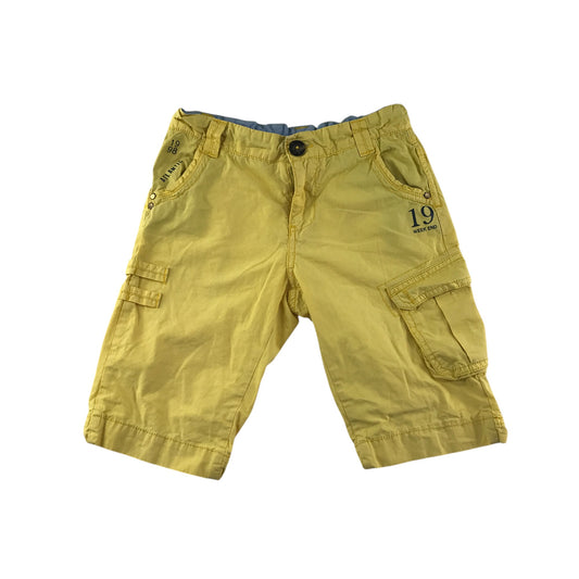 Week-End shorts 5-6 years yellow cargo style cotton