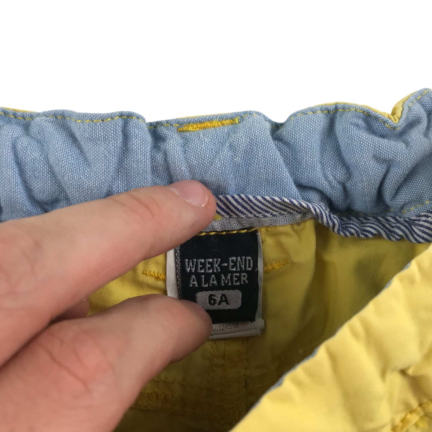 Week-End shorts 5-6 years yellow cargo style cotton
