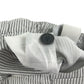Vertbaudet shorts 4-5 years white and grey stripy chino style cotton