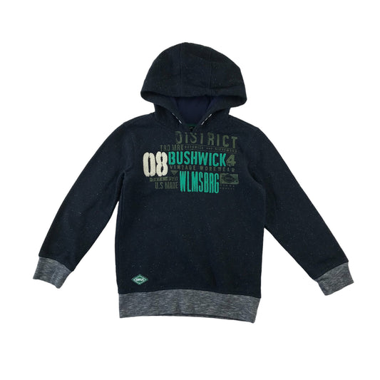 George hoodie 7-8 years navy graphic design print pullover