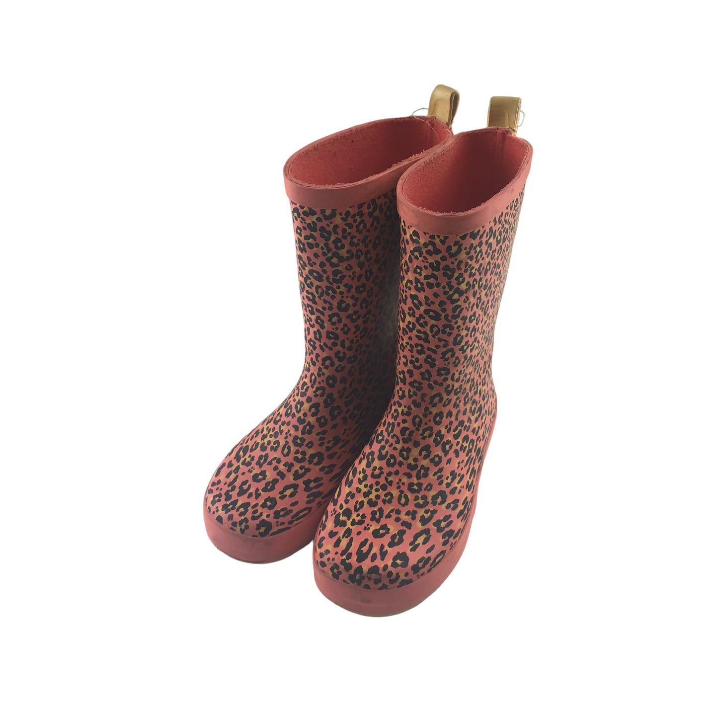 Tu wellies shoe size 1 pink leopard spots print pattern