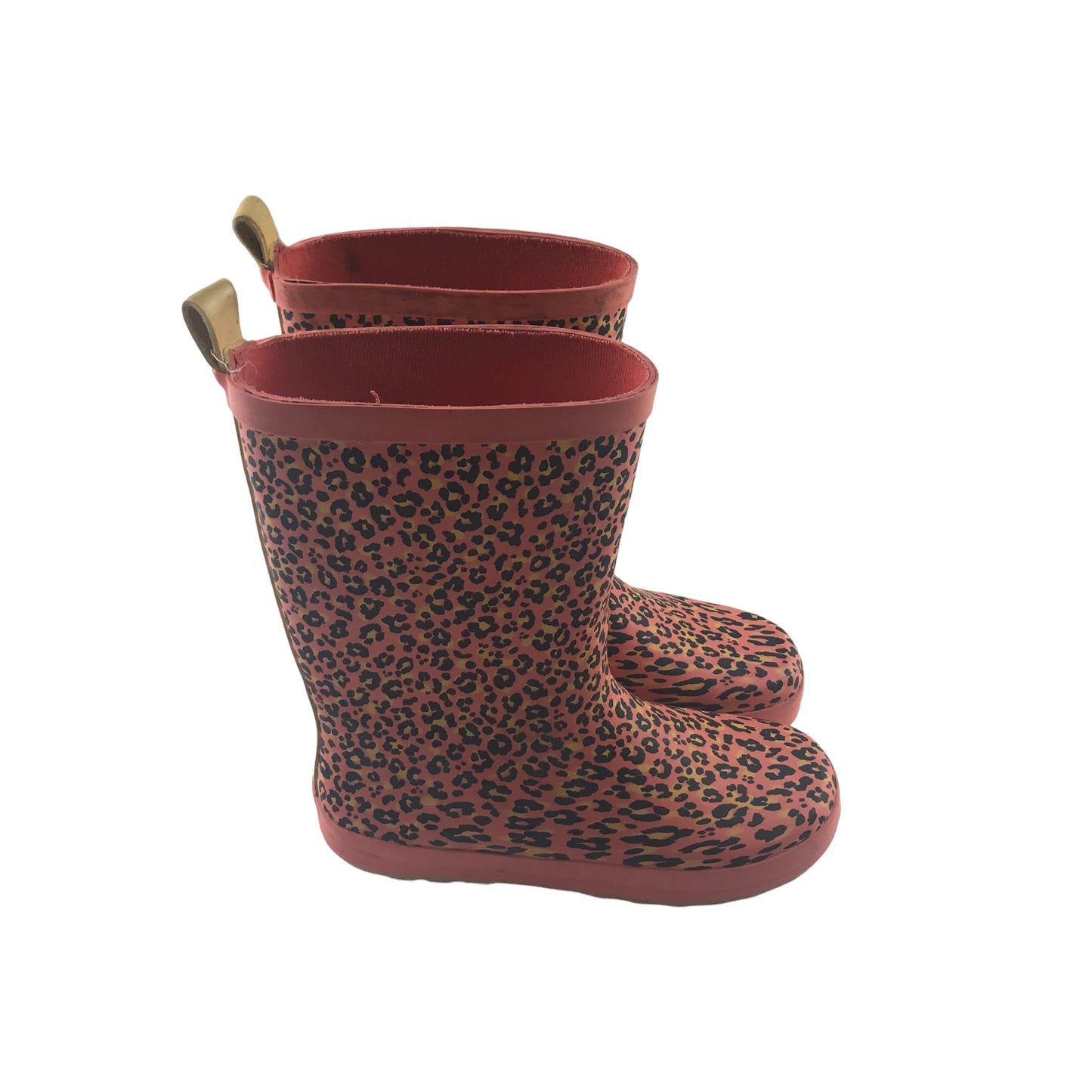 Tu wellies shoe size 1 pink leopard spots print pattern