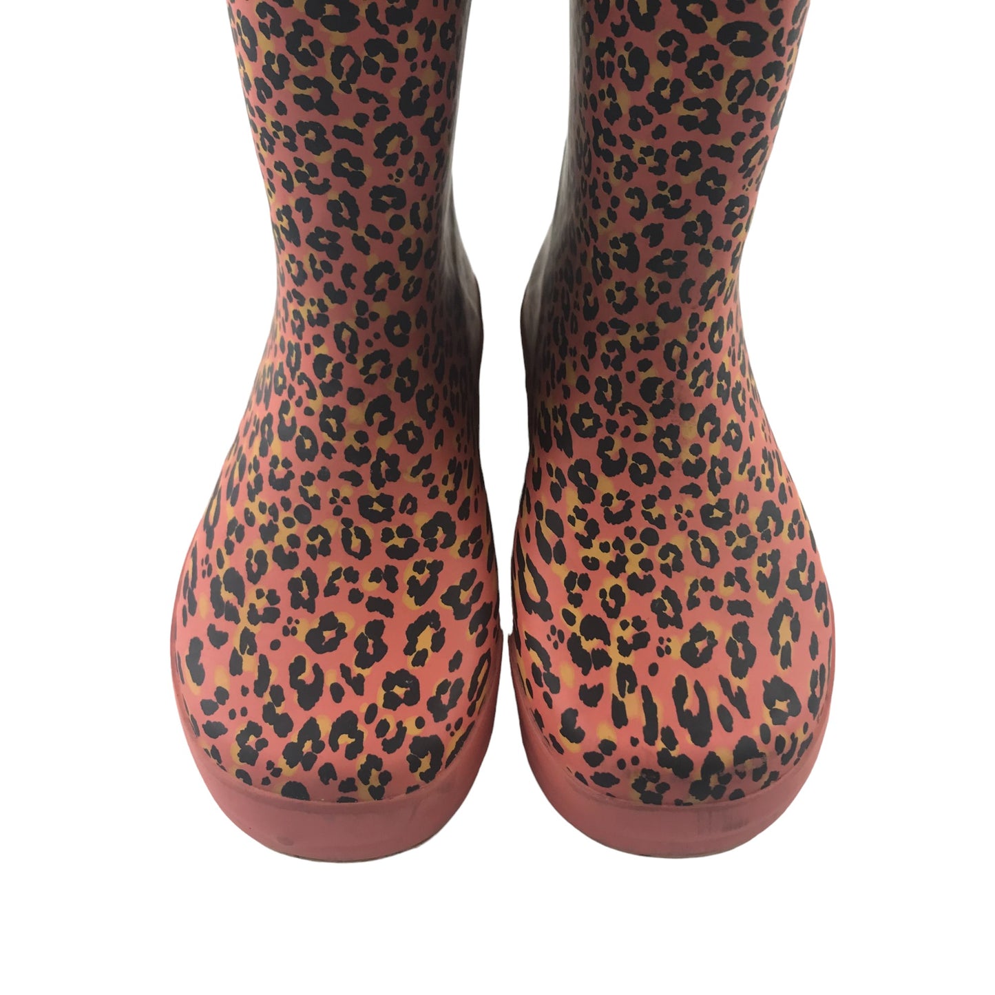 Tu wellies shoe size 1 pink leopard spots print pattern