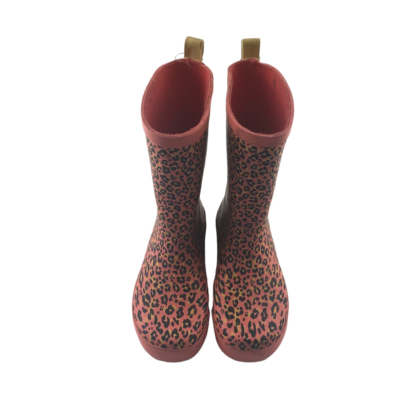 Tu wellies shoe size 1 pink leopard spots print pattern