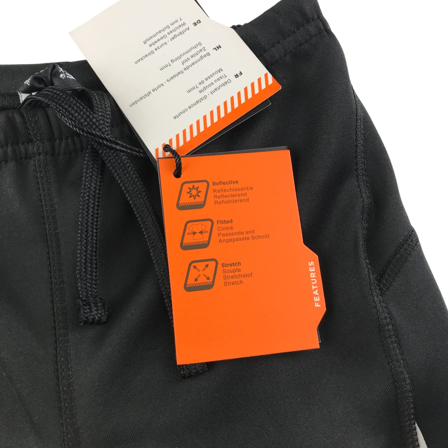 Muddyfox Cycling Padded Leggings 7-8 years black reflective stripe and logo