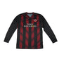 Giffnock SC sports top men's S black and red with logo number 17
