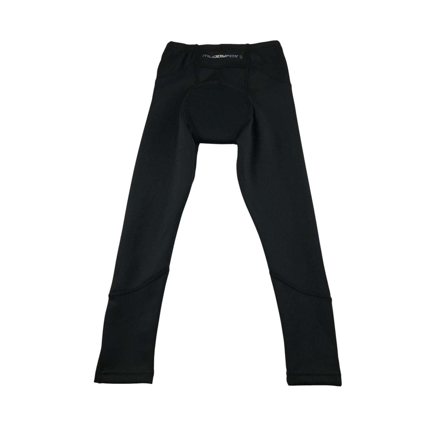 Muddyfox Cycling Padded Leggings 7-8 years black reflective stripe and logo