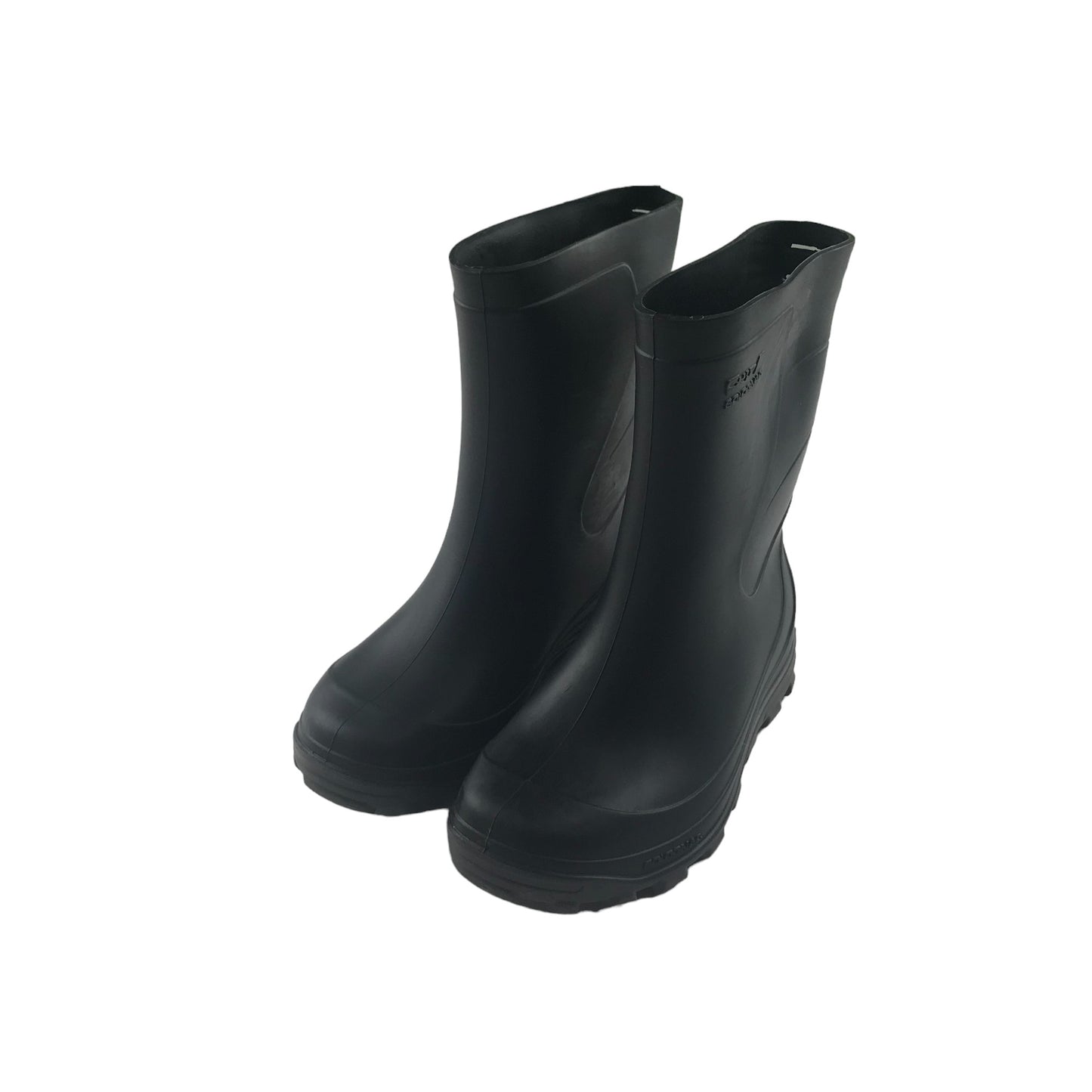 Solognac wellies shoe size 10.5-11.5 junior black plain