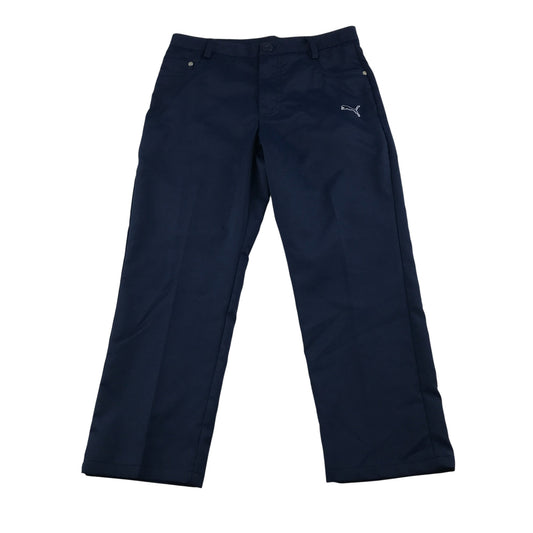 Puma Sport joggers 7-8 years navy golfing chino style with logo