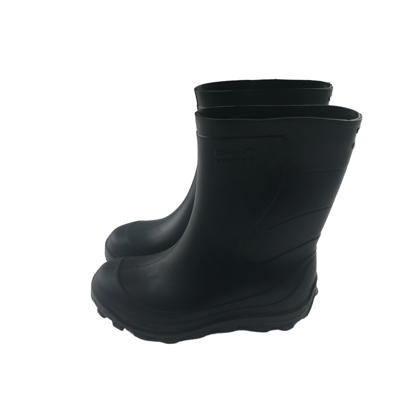 Solognac wellies shoe size 10.5-11.5 junior black plain