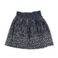 Fatface skirt 6-7 years navy with white floral pattern design elasticated waist cotton